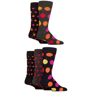 Mens 5 Pair SOCKSHOP Plain, Striped and Patterned Bamboo Socks Polka Dot Black Red Hot 7-11 - Multi Coloured - Size: 7-11 Mens Mens 5 Pair SOCKSHOP Plain, Striped and Patterned Bamboo Socks Polka Dot Black Red Hot 7-11 - Multi Coloured - Size: 7-11 Mens
