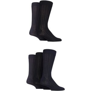 5 Pair Black / Navy / Grey Bamboo Ribbed Socks Men's 7-11 Mens - SOCKSHOP - Multi Coloured - Size: 7-11 Mens 5 Pair Black / Navy / Grey Bamboo Ribbed Socks Men's 7-11 Mens - SOCKSHOP - Multi Coloured - Size: 7-11 Mens