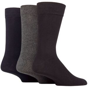 Men's 3 Pair SOCKSHOP Plain, Patterned, Striped and Heel & Toe Bamboo Socks Plain Black / Navy / Grey 7-11 Mens - Assorted - Size: 7-11 Mens Men's 3 Pair SOCKSHOP Plain, Patterned, Striped and Heel & Toe Bamboo Socks Plain Black / Navy / Grey 7-11 Mens - Assorted - Size: 7-11 Mens