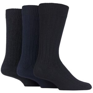 3 Pair Black / Navy / Grey Ribbed Cotton Socks Men's 7-11 Mens - SOCKSHOP - Multi Coloured - Size: 7-11 Mens 3 Pair Black / Navy / Grey Ribbed Cotton Socks Men's 7-11 Mens - SOCKSHOP - Multi Coloured - Size: 7-11 Mens