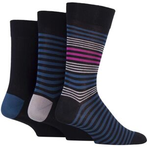 3 Pair Teal Jewel / Black Comfort Cuff Gentle Bamboo Striped and Plain Socks with Smooth Toe Seams Men's 7-11 Mens - SOCKSHOP - Blue - Size: 7-11 Mens 3 Pair Teal Jewel / Black Comfort Cuff Gentle Bamboo Striped and Plain Socks with Smooth Toe Seams Men's 7-11 Mens - SOCKSHOP - Blue - Size: 7-11 Mens
