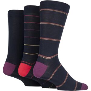 3 Pair Navy / Red Comfort Cuff Gentle Bamboo Striped and Plain Socks with Smooth Toe Seams Men's 7-11 Mens - SOCKSHOP - Red - Size: 7-11 Mens 3 Pair Navy / Red Comfort Cuff Gentle Bamboo Striped and Plain Socks with Smooth Toe Seams Men's 7-11 Mens - SOCKSHOP - Red - Size: 7-11 Mens