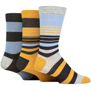 Mens 3 Pair SOCKSHOP Comfort Cuff Gentle Bamboo Striped Socks with Smooth Toe Seams Blue Jay 7-11 - Multi Coloured - Size: 7-11 Mens Mens 3 Pair SOCKSHOP Comfort Cuff Gentle Bamboo Striped Socks with Smooth Toe Seams Blue Jay 7-11 - Multi Coloured - Size: 7-11 Mens