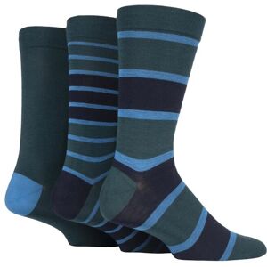 3 Pair Navy / Green Comfort Cuff Gentle Bamboo Striped and Plain Socks with Smooth Toe Seams Men's 12-14 Mens - SOCKSHOP - Assorted - Size: 12-14 Mens 3 Pair Navy / Green Comfort Cuff Gentle Bamboo Striped and Plain Socks with Smooth Toe Seams Men's 12-14 Mens - SOCKSHOP - Assorted - Size: 12-14 Mens