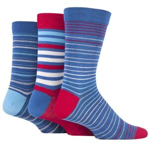 3 Pair Alpine Stripe Comfort Cuff Gentle Bamboo Striped and Plain Socks with Smooth Toe Seams Men's 7-11 Mens - SOCKSHOP - Blue - Size: 7-11 Mens 3 Pair Alpine Stripe Comfort Cuff Gentle Bamboo Striped and Plain Socks with Smooth Toe Seams Men's 7-11 Mens - SOCKSHOP - Blue - Size: 7-11 Mens