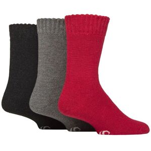 Mens 3 Pair SOCKSHOP Wool Blend Thermal Socks Crimson / Black / Charcoal 6-11 - Assorted - Size: 6-11 Mens Mens 3 Pair SOCKSHOP Wool Blend Thermal Socks Crimson / Black / Charcoal 6-11 - Assorted - Size: 6-11 Mens