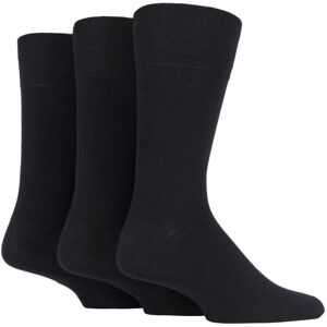 3 Pair Black Plain Socks Men's 12-14 Mens - Gentle Grip - Black - Size: 12-14 Mens 3 Pair Black Plain Socks Men's 12-14 Mens - Gentle Grip - Black - Size: 12-14 Mens