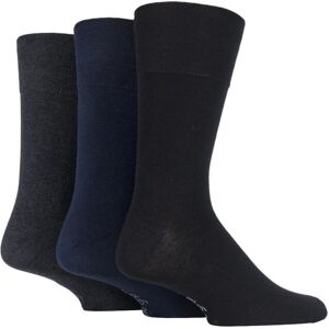 3 Pair Black / Navy / Grey Plain Socks Men's 6-11 Mens - Gentle Grip - Assorted - Size: 6-11 Mens 3 Pair Black / Navy / Grey Plain Socks Men's 6-11 Mens - Gentle Grip - Assorted - Size: 6-11 Mens