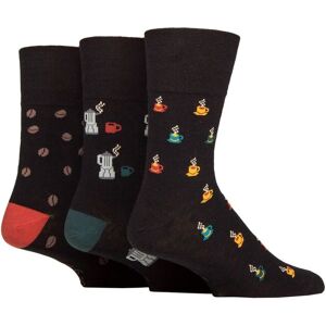 Mens 3 Pair Gentle Grip Fun Feet Socks Coffee 6-11 Mens - Multi Coloured - Size: 6-11 Mens Mens 3 Pair Gentle Grip Fun Feet Socks Coffee 6-11 Mens - Multi Coloured - Size: 6-11 Mens