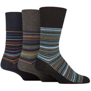Mens 3 Pair Gentle Grip Cotton Argyle Patterned and Striped Socks Milano Stripe Black / Navy 6-11 - Multi Coloured - Size: 6-11 Mens Mens 3 Pair Gentle Grip Cotton Argyle Patterned and Striped Socks Milano Stripe Black / Navy 6-11 - Multi Coloured - Size: 6-11 Mens