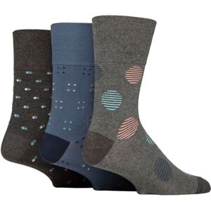 SockShop Mens 3 Pair Gentle Grip Cotton Argyle Patterned and Striped Socks Cosmic Neutral Grey / Charcoal / Blue 6-11 - Multi Coloured - Size: 6-11 Mens SockShop Mens 3 Pair Gentle Grip Cotton Argyle Patterned and Striped Socks Cosmic Neutral Grey / Charcoal / Blue 6-11 - Multi Coloured - Size: 6-11 Mens