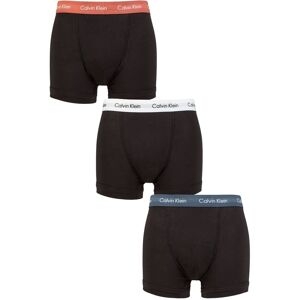 Mens 3 Pack Calvin Klein Cotton Stretch Trunks Copper / White / Blue L - Black - Size: Large Mens 3 Pack Calvin Klein Cotton Stretch Trunks Copper / White / Blue L - Black - Size: Large