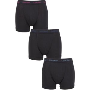 Mens 3 Pack Calvin Klein Cotton Stretch Trunks Plum / Chino Blue / Riverbed Extra Small - Black - Size: Extra Small Mens 3 Pack Calvin Klein Cotton Stretch Trunks Plum / Chino Blue / Riverbed Extra Small - Black - Size: Extra Small