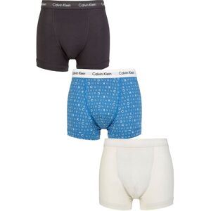Mens 3 Pack Calvin Klein Cotton Stretch Trunks Black / Blue / Grey S - Assorted - Size: Small Mens 3 Pack Calvin Klein Cotton Stretch Trunks Black / Blue / Grey S - Assorted - Size: Small