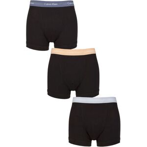 Mens 3 Pack Calvin Klein Cotton Stretch Trunks Indigo / Frenzy / Blue L - Black - Size: Large Mens 3 Pack Calvin Klein Cotton Stretch Trunks Indigo / Frenzy / Blue L - Black - Size: Large