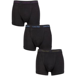 Mens 3 Pack Calvin Klein Cotton Stretch Trunks Purple / Active Blue / Army Logo XS - Black - Size: Extra Small Mens 3 Pack Calvin Klein Cotton Stretch Trunks Purple / Active Blue / Army Logo XS - Black - Size: Extra Small