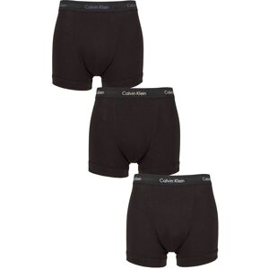 Mens 3 Pack Calvin Klein Cotton Stretch Trunks Black / Indigo S - Black - Size: Small Mens 3 Pack Calvin Klein Cotton Stretch Trunks Black / Indigo S - Black - Size: Small