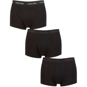Mens 3 Pair Calvin Klein Low Rise Trunks Woodrose / Olive / Deep Rouge L - Black - Size: Large Mens 3 Pair Calvin Klein Low Rise Trunks Woodrose / Olive / Deep Rouge L - Black - Size: Large