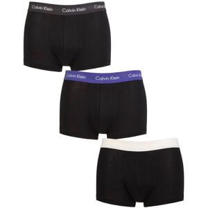 Mens 3 Pair Calvin Klein Low Rise Trunks Grey / Blue / Grey WBS XS - Assorted - Size: Extra Small Mens 3 Pair Calvin Klein Low Rise Trunks Grey / Blue / Grey WBS XS - Assorted - Size: Extra Small