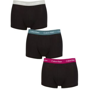 Mens 3 Pair Calvin Klein Low Rise Trunks Grey / Chesapeake Bay / Jewel S - Assorted - Size: Small Mens 3 Pair Calvin Klein Low Rise Trunks Grey / Chesapeake Bay / Jewel S - Assorted - Size: Small