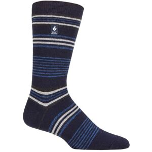 Mens 1 Pair SOCKSHOP Heat Holders 1.0 TOG Ultralite Striped, Argyle and Patterned Socks Santiago Stripe Navy 6-11 Mens - Blue - Size: 6-11 Mens Mens 1 Pair SOCKSHOP Heat Holders 1.0 TOG Ultralite Striped, Argyle and Patterned Socks Santiago Stripe Navy 6-11 Mens - Blue - Size: 6-11 Mens