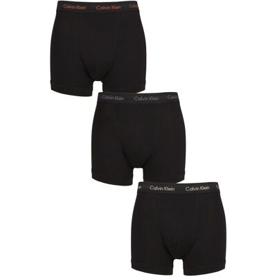 Mens 3 Pack Calvin Klein Cotton Stretch Trunks Cherry / Eiffle Tower / Moss XS - Black - Size: Extra Small Mens 3 Pack Calvin Klein Cotton Stretch Trunks Cherry / Eiffle Tower / Moss XS - Black - Size: Extra Small
