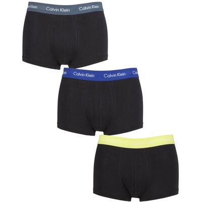 Mens 3 Pair Calvin Klein Low Rise Trunks Hemisphere / Direct Green / Blue L - Multi Coloured - Size: Large Mens 3 Pair Calvin Klein Low Rise Trunks Hemisphere / Direct Green / Blue L - Multi Coloured - Size: Large
