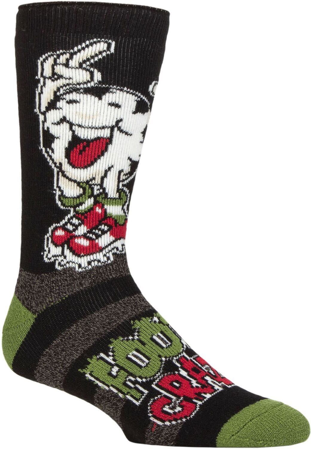 Mens 1 Pair SOCKSHOP Heat Holders 1.6 TOG Lite Novelty Thermal Socks Footy Crazy 6-11 - Multi Coloured - Size: 6-11 Mens