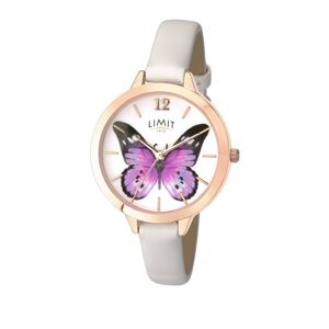 Limit Ladies Gold Plated Leather Strap Watch  - Gold