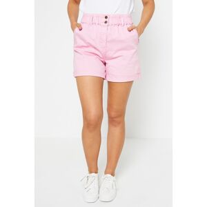Studio Pink Paper Bag Waist Shorts  - Pink - female - Size: 22