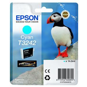 Original Epson T3242 Cyan Ink Cartridge