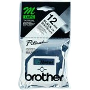 Original Brother P-Touch MK231BZ 12mm Plastic Tape - Black on White Original Brother P-Touch MK231BZ 12mm Plastic Tape - Black on White