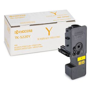 Original Kyocera TK-5220Y Yellow Toner Cartridge Original Kyocera TK-5220Y Yellow Toner Cartridge
