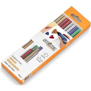 Steinel Multicoloured Glitter Glue Sticks 7mm 150mm Pack of 16 Steinel Multicoloured Glitter Glue Sticks 7mm 150mm Pack of 16