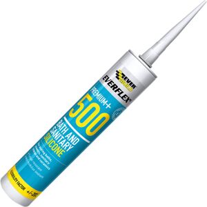 Everbuild 500 Bath and Sanitary Silicone Sealant White 310ml