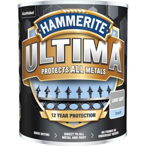 Hammerite Ultima Metal Paint Smooth Light Grey 750ml