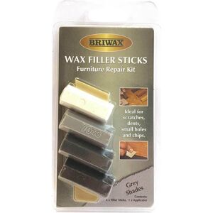 Briwax Wax Filler Sticks Furniture Repair Kit Grey