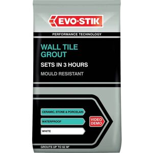 Evostik Evo-stik Tile A Wall Fast Set Grout White 1.5kg Evostik Evo-stik Tile A Wall Fast Set Grout White 1.5kg