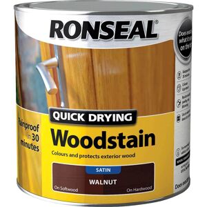 Ronseal Walnut Woodstain - Exterior Satin Finish - 750ml Ronseal Walnut Woodstain - Exterior Satin Finish - 750ml