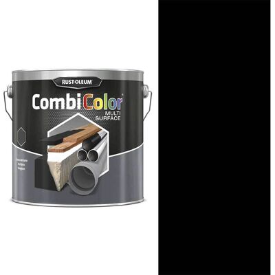 Rust Oleum CombiColor Multi Surface Paint Matt Black 750ml Rust Oleum CombiColor Multi Surface Paint Matt Black 750ml