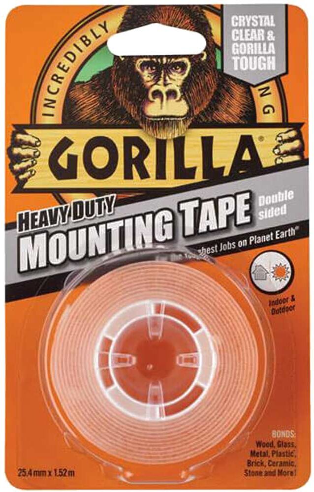 Gorilla Glue Heavy-Duty Double SidedTape Clear 25mm 1.5m