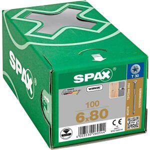Spax Wirox T Star Plus Flat Frame Adjusting Wood Screws 6mm 80mm Pack of 100 Spax Wirox T Star Plus Flat Frame Adjusting Wood Screws 6mm 80mm Pack of 100