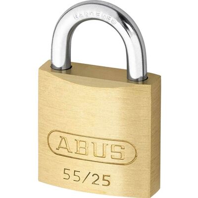 Abus 55 Series Basic Brass Padlock 25mm Standard Abus 55 Series Basic Brass Padlock 25mm Standard
