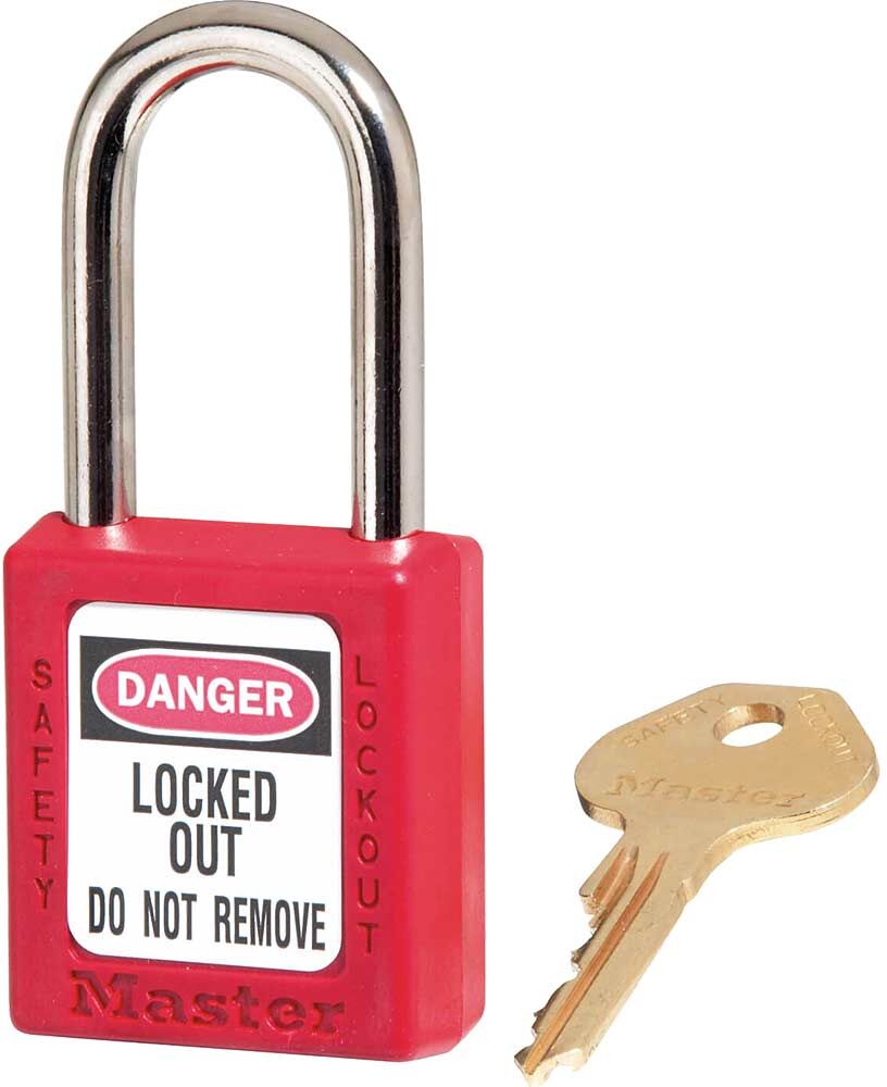 MasterLock Red Lockout Padlock 40mm Red Standard