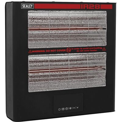 Sealey Ir28 Wall Mount Infrared Heater - 2.8kW - Infrared Quartz Sealey Ir28 Wall Mount Infrared Heater - 2.8kW - Infrared Quartz