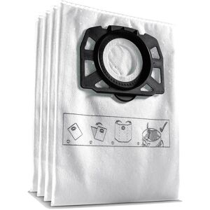 Karcher Home and Garden Karcher Fleece Filter Dust Bags for WD 4, 5 and 6 Premium Vacuum Cleaners Pack of 4