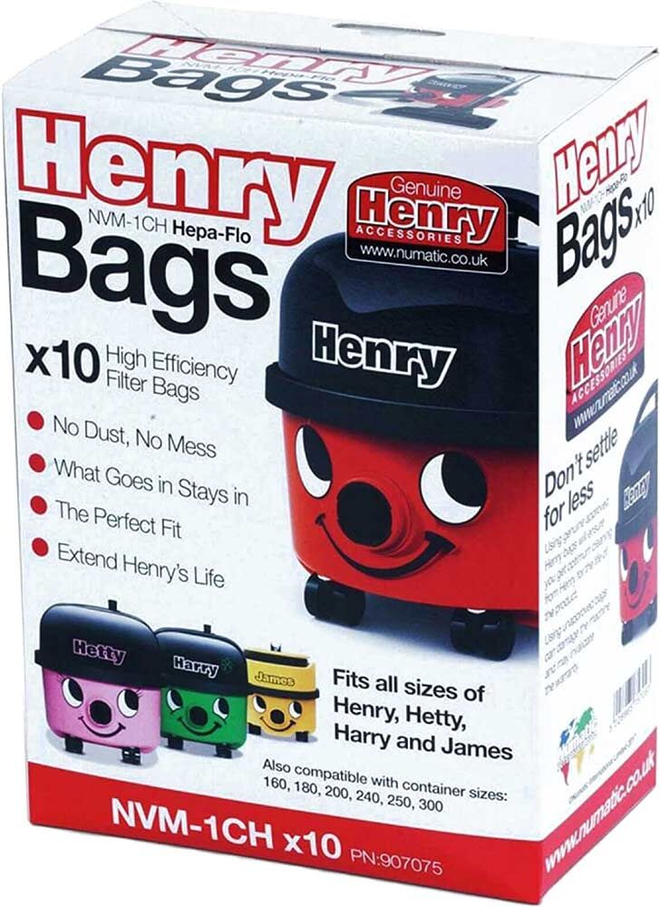 Numatic HVR200 Henry Hoover Filter Dust Bags Pack of 10