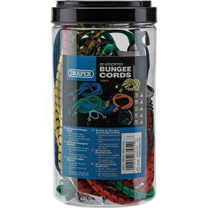 Draper 20 Piece Assorted Elastic Bungee Cords