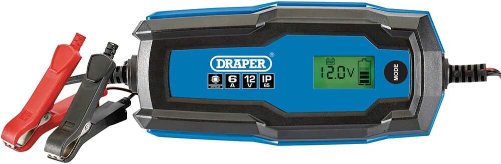 Draper BCI6 Smart Charger and Battery Maintainer 6v/12v 6A 6v or 12v