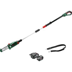 Bosch Home and Garden Bosch UNIVERSALCHAINPOLE P4A 18v Cordless Telescopic Pole Tree Pruner 200mm 1 x 4ah Li-ion Battery Charger Bosch Home and Garden Bosch UNIVERSALCHAINPOLE P4A 18v Cordless Telescopic Pole Tree Pruner 200mm 1 x 4ah Li-ion Battery Charger